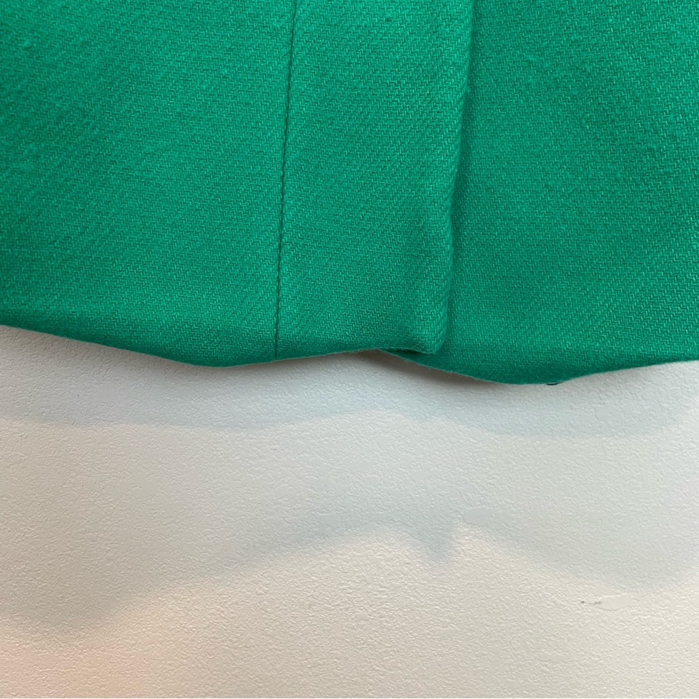 J Crew Stadium Cloth Cocoon Coat Kelly Green Wool Blend Size 2 - Picture 3 of 6